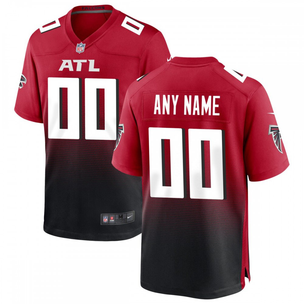 Atlanta Falcons Nike Alternate Custom Game Jersey - Red-GridironStore